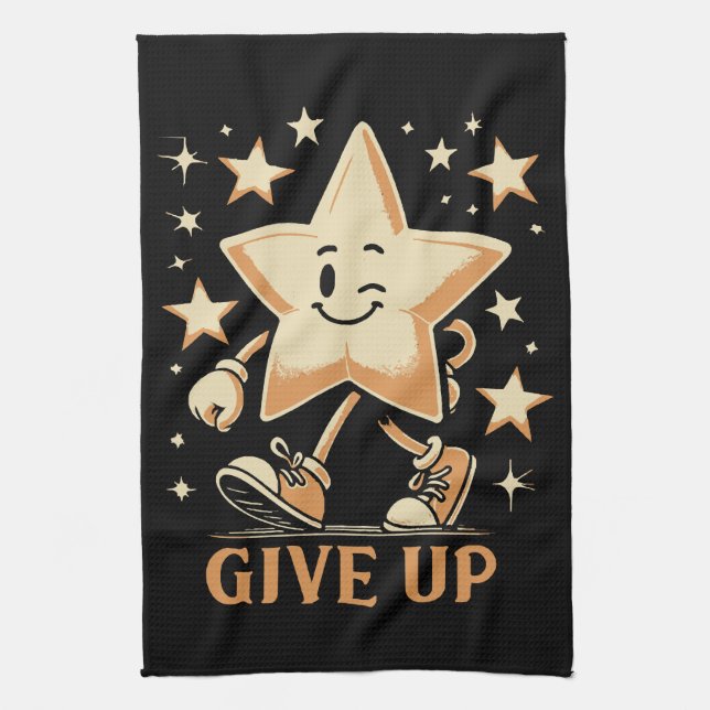 Give Up Tea Towel (Vertical)