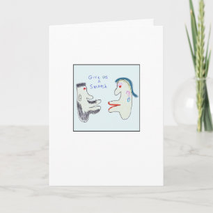 Give Us a Smooch Greeting Card