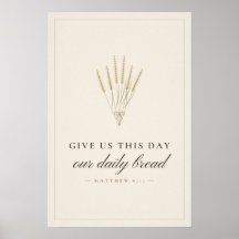 Give Us This Day Our Daily Bread Kitchen Wall Art