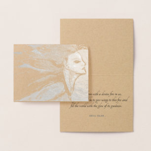 "Give Wings to Your Divine Fire" Foil Card
