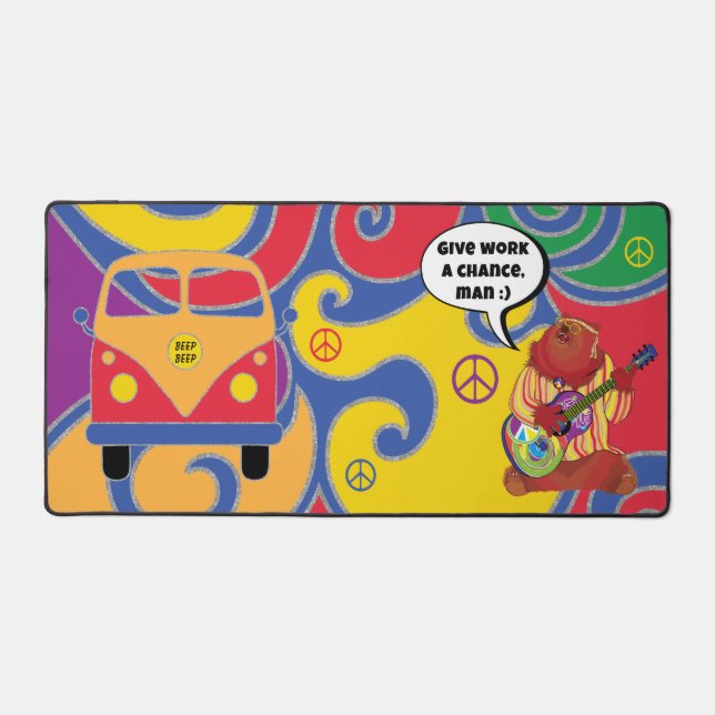 Give Work a Chance Desk Mat (Front)