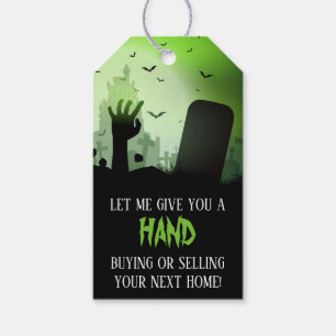 Give You a Hand Halloween Pop By Gift Tags