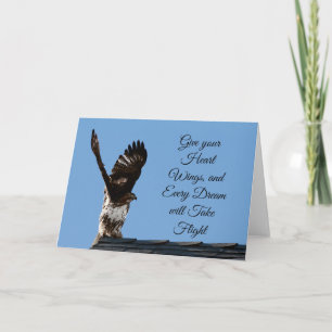 Give Your Heart Wings Red-Tailed Hawk Photo Card
