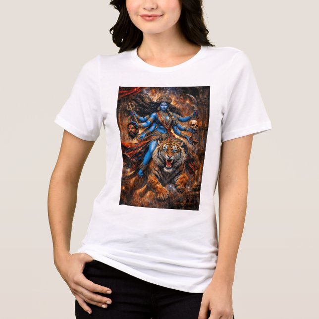 Giver of blessings Goddess Kali Tri-Blend Shirt (Front)