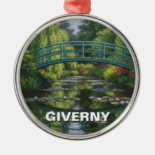 Giverny France Travel Metal Ornament