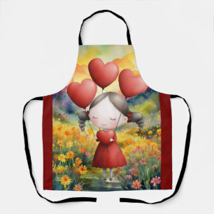 GIVING ALL THE LOVE IN HER HEART APRON