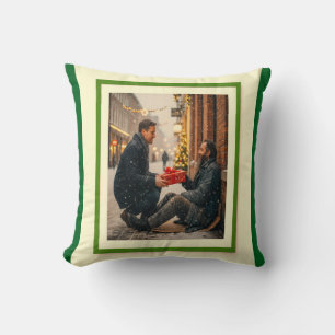GIVING IS LOVING CHRISTMAS MESSAGE CUSHION
