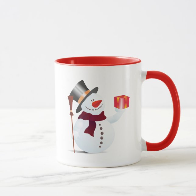 Giving Snowman for Christmas / X-mas Mug (Right)