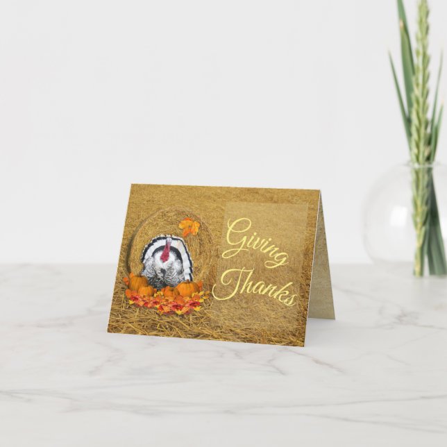 Giving Thanks Folded Invitation (Front)