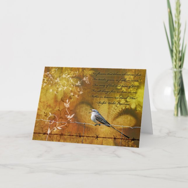 Giving Thanks! Holiday Card (Front)