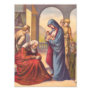 Giving the child John a name Photo Print