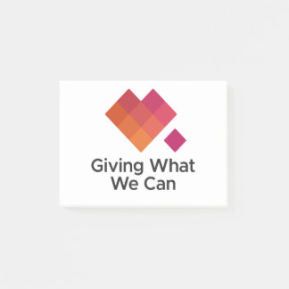 Giving What We Can Logo Centred Post-it Notes