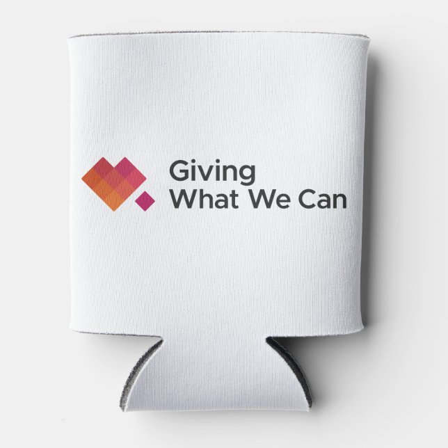 Giving What We Can Logo Wide Can Cooler (Front)