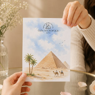 Giza Necropolis, Great Pyramid of Giza   Travel Postcard