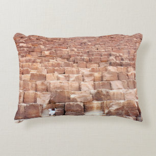 Giza pyramid complex. Also called the Giza Necrop Decorative Cushion