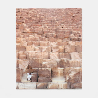  Giza pyramid complex. Also called the Giza Necrop Fleece Blanket