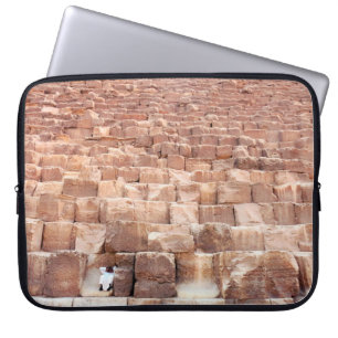 Giza pyramid complex. Also called the Giza Necrop Laptop Sleeve