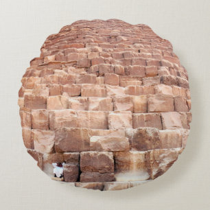 Giza pyramid complex. Also called the Giza Necrop Round Cushion