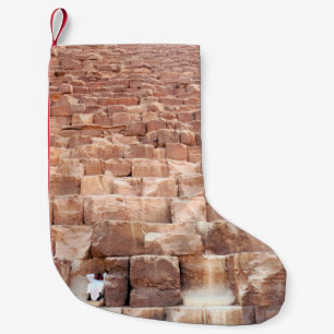  Giza pyramid complex. Also called the Giza Necrop Small Christmas Stocking