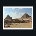 Giza Pyramid Complex. Postcard<br><div class="desc">Postcard. Travel photo. Egypt. Giza Pyramid Complex.</div>