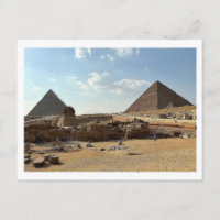 Giza Pyramid Complex. Postcard