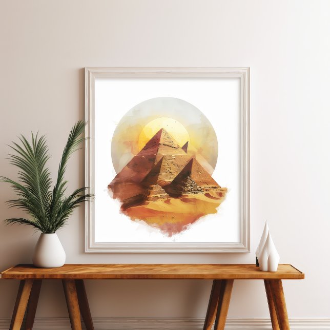 Giza Pyramids Egypt Desert Sun Wall Art (Creator Uploaded)