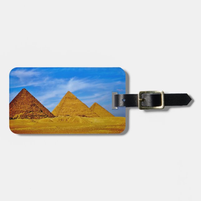 Giza Pyramids Luggage Tag (Front Horizontal)