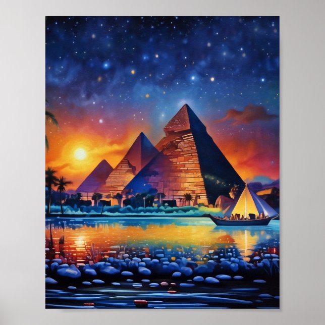 Giza pyramids Print, Value Poster Paper (Matte) (Front)