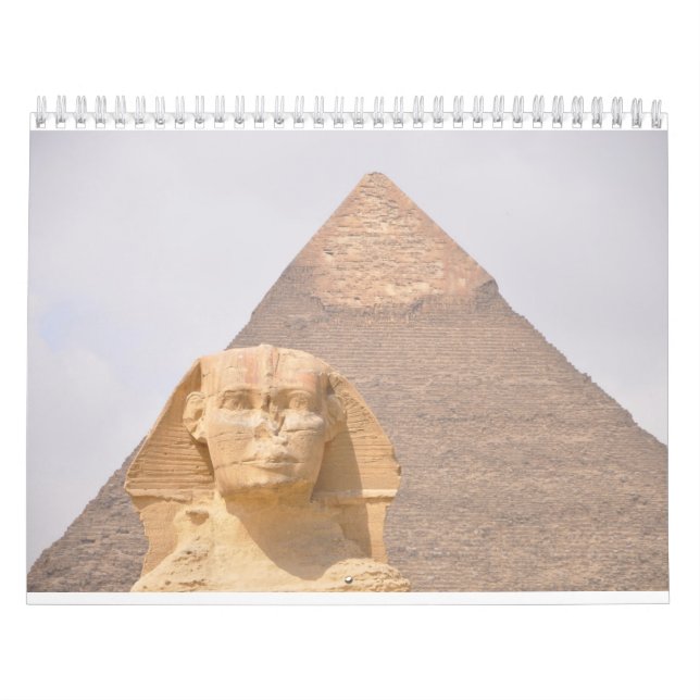 Giza Pyramids Sphinx Pharaoh ancient Egypt Trip Calendar (Cover)