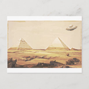 Giza Spaceship Postcard