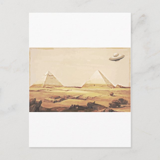 Giza Spaceship Postcard (Front)