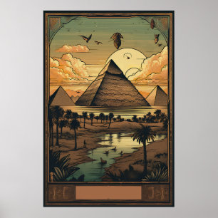 Giza Travel Print, Giza - Egypt Travel Gift Poster