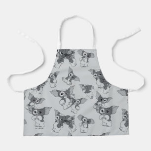 Gizmo Black & White Pattern Apron