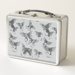 Gizmo   Black & White Pattern Metal Lunch Box
