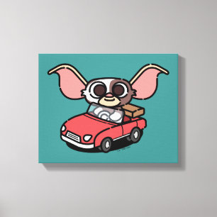 Gizmo Cute Comic Driver Canvas Print
