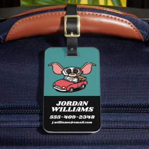 Gizmo   Cute Comic Driver Luggage Tag
