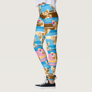 Gizmo   Cute Comic Pattern Leggings