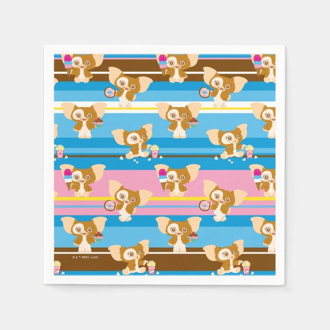 Gizmo | Cute Comic Pattern Napkin (Front)