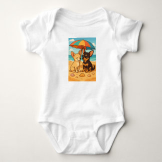 Gizmo in Love – Beach Day with His Sweetheart Baby Bodysuit