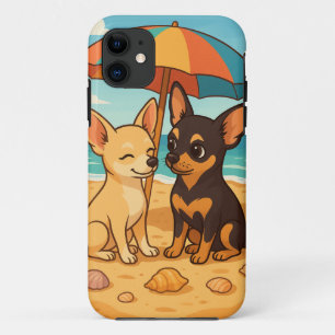 Gizmo in Love – Beach Day with His Sweetheart iPhone 11 Case