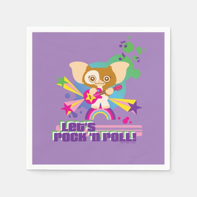 Gizmo | Let's Rock 'n Roll Napkin (Front)