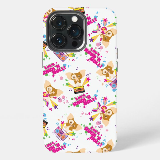 Gizmo | Let's Rock 'n Roll Pattern iPhone Case (Back)