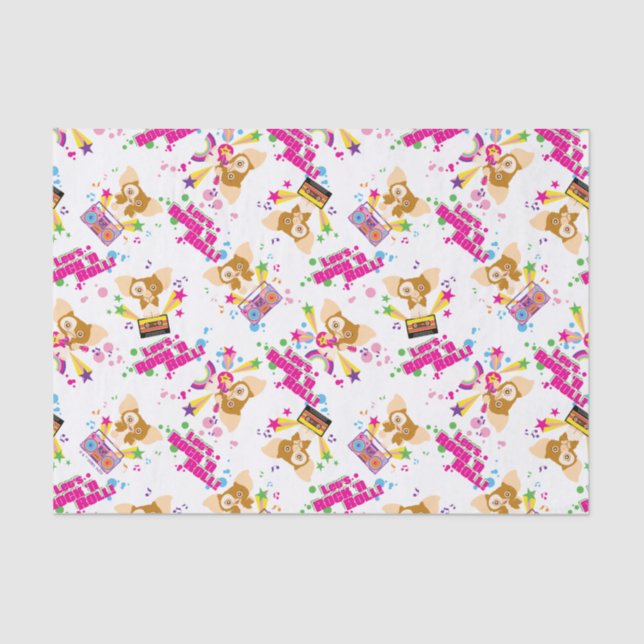 Gizmo | Let's Rock 'n Roll Pattern Tissue Paper (Front)