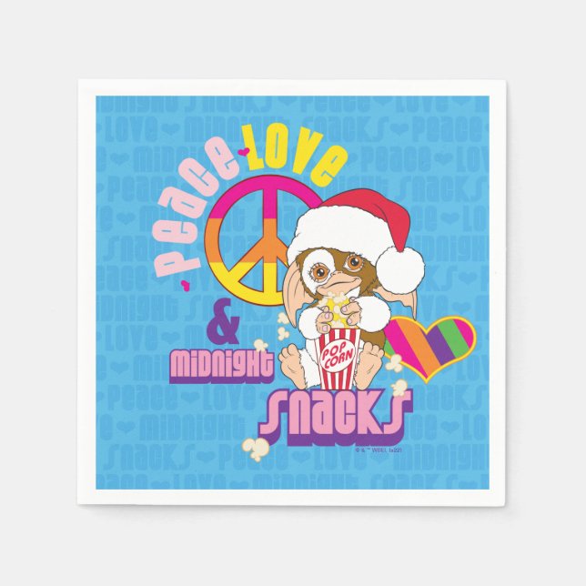 Gizmo | Peace Love & Midnight Snacks Napkin (Front)