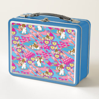 Gizmo | Pink Peace & Love Pattern Metal Lunch Box