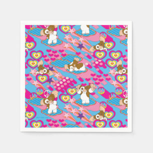 Gizmo   Pink Peace & Love Pattern Napkin