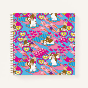 Gizmo   Pink Peace & Love Pattern Notebook