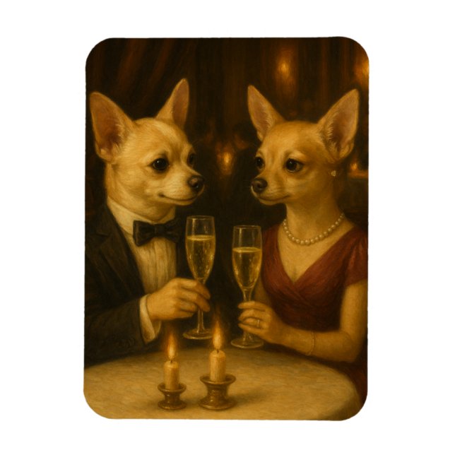 Gizmo’s Romantic Dinner – Champagne & Love Magnet (Vertical)