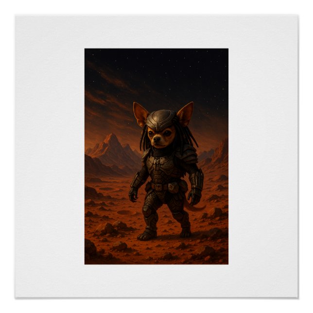 Gizmo the Predator on Mars Poster (Front)