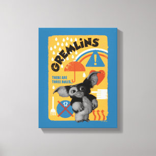 Gizmo There Are Three Rules Canvas Print
